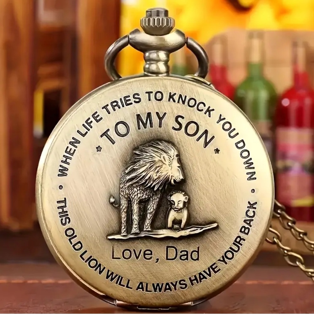 Dad to Son Pocket Watch Sentimental Gift